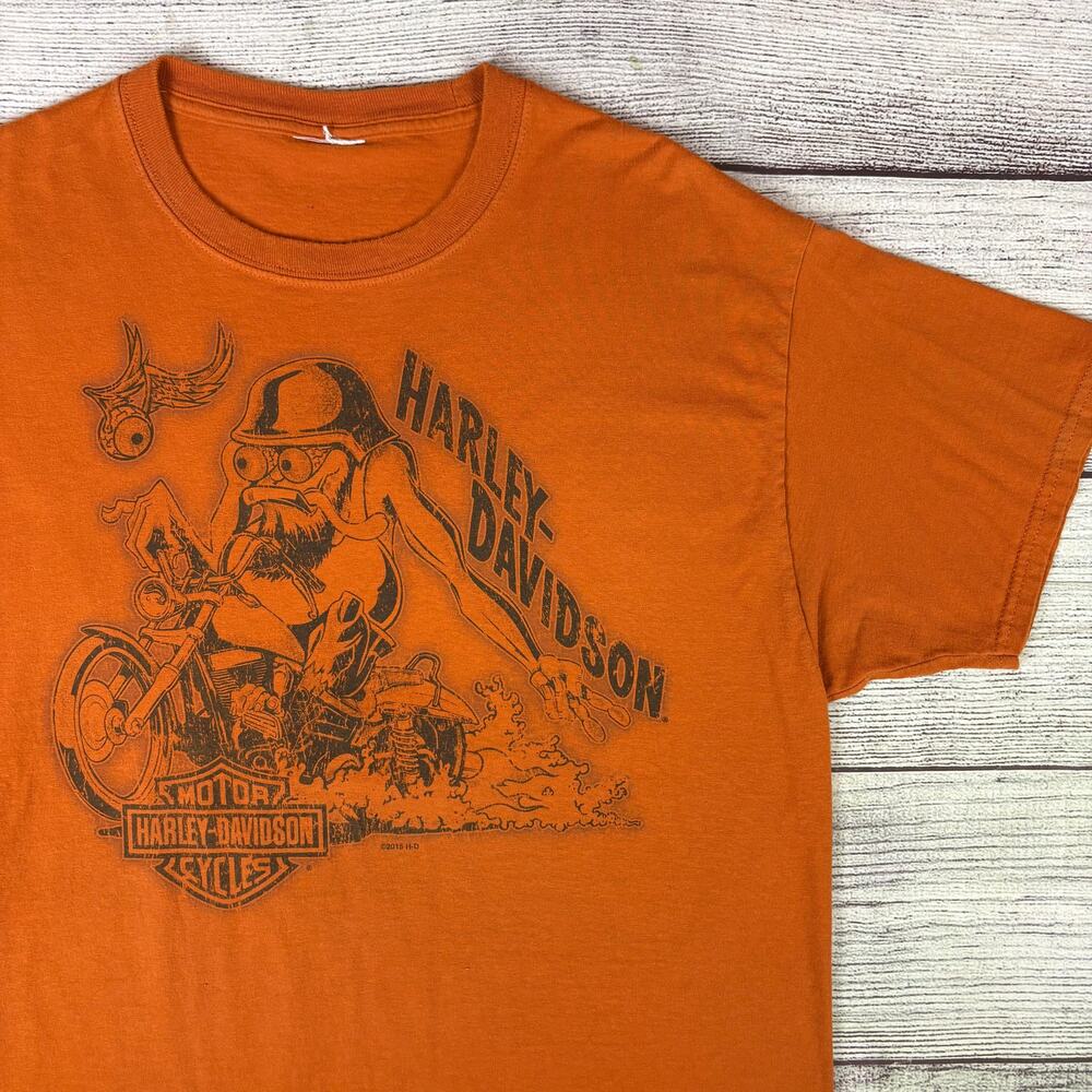 2015 Harley Davidson Motorcycles Cartoon Graphic T-shirt